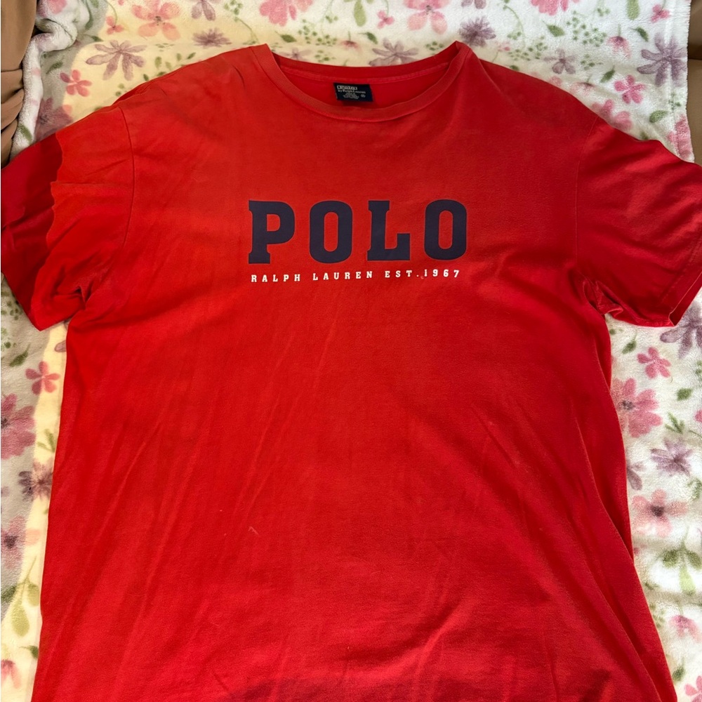 Ralph Lauren Red Short Sleeve Tee